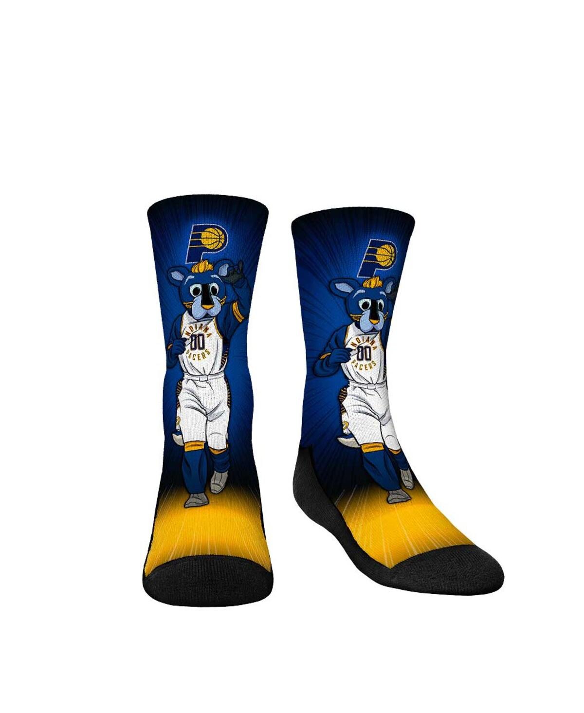Rock 'em Kids' Youth Boys And Girls  Socks Indiana Pacers Mascot Pump Up Crew Socks In Multi