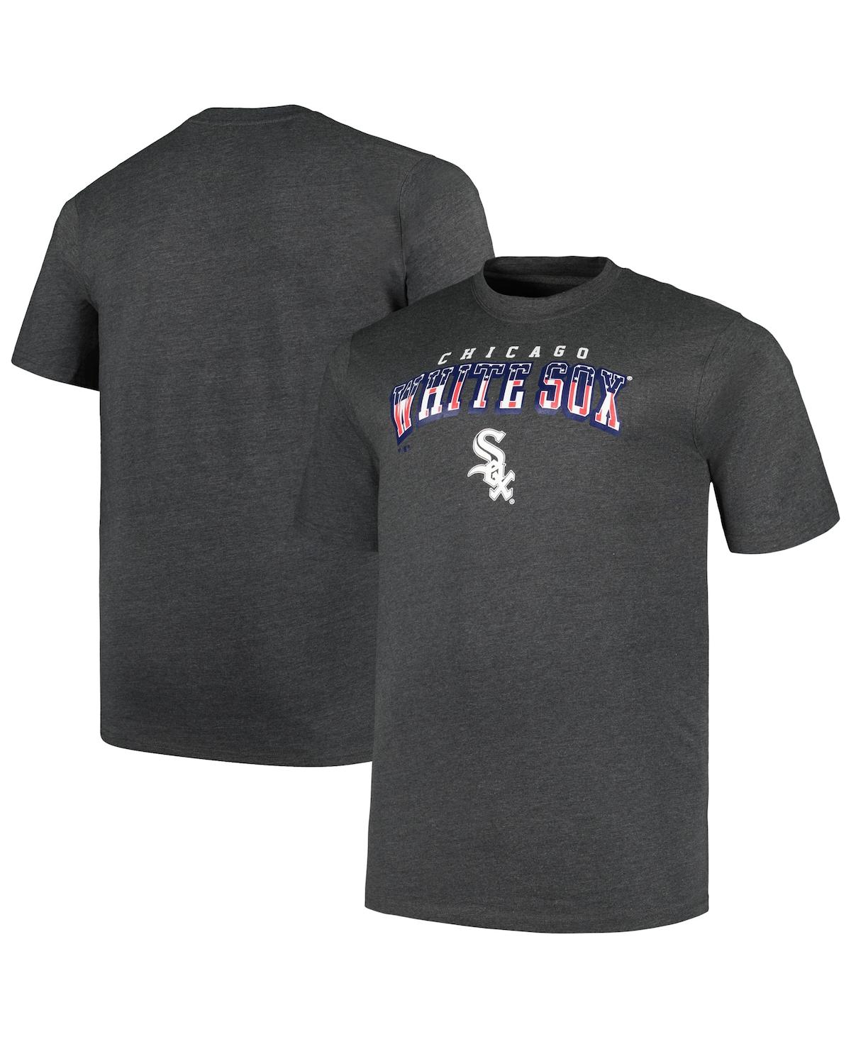 Men's Profile Heather Charcoal Chicago White Sox Big and Tall American T-shirt - Heather Charcoal