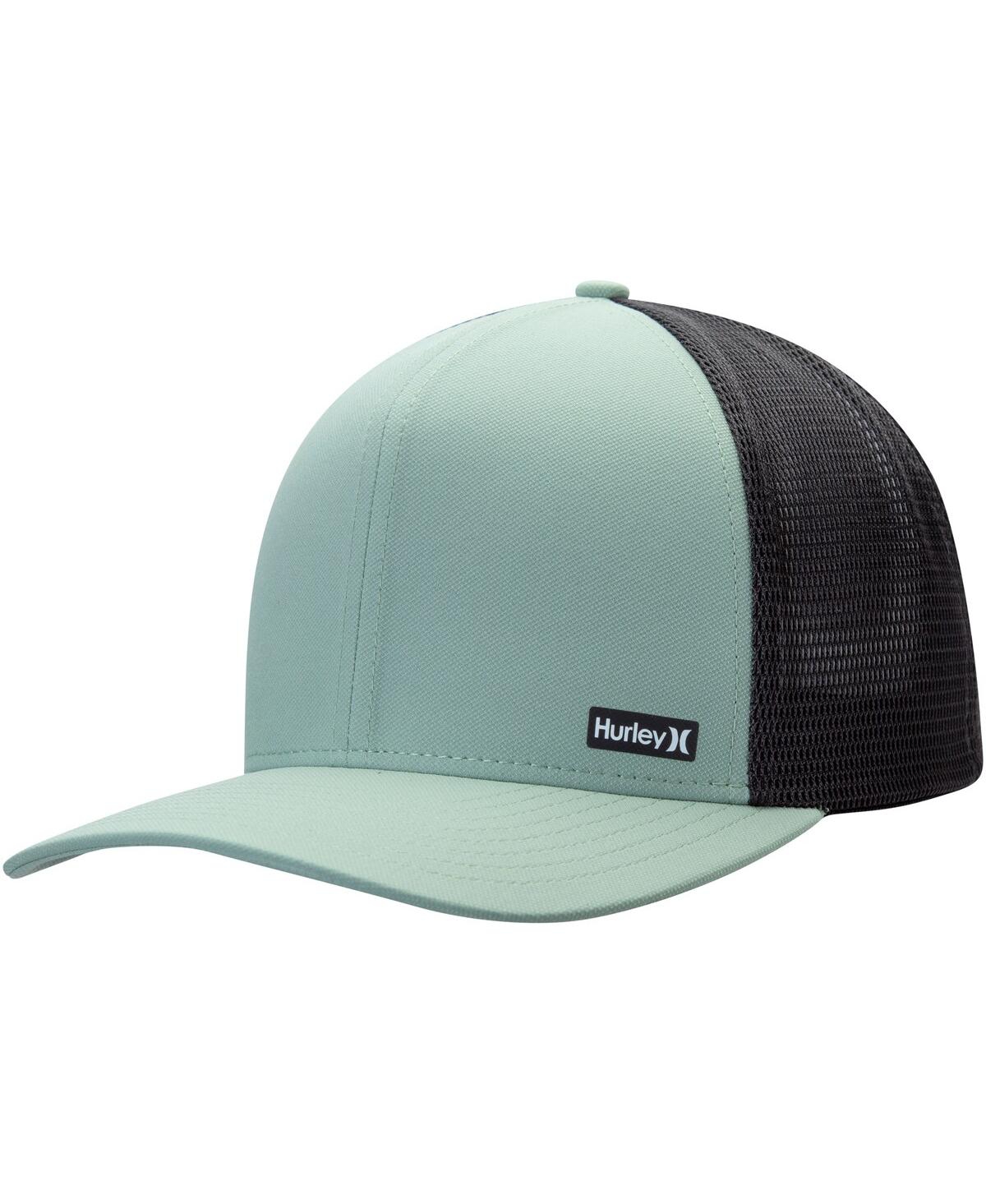 Men's Hurley Green League Trucker Adjustable Hat - Green