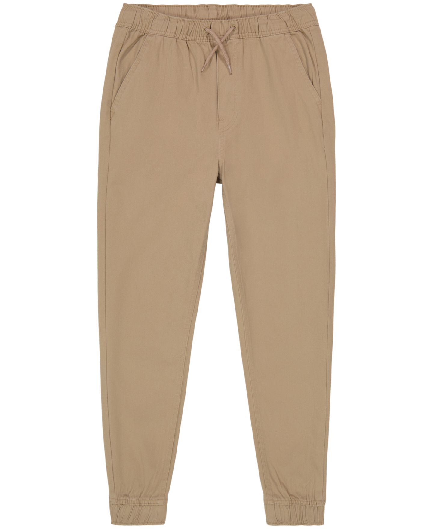 Брюки Nautica Uniform Evan Tapered-Fit Stretch Joggers with Reinforced Knees для мальчиков, цвет: Хаки — фото 1