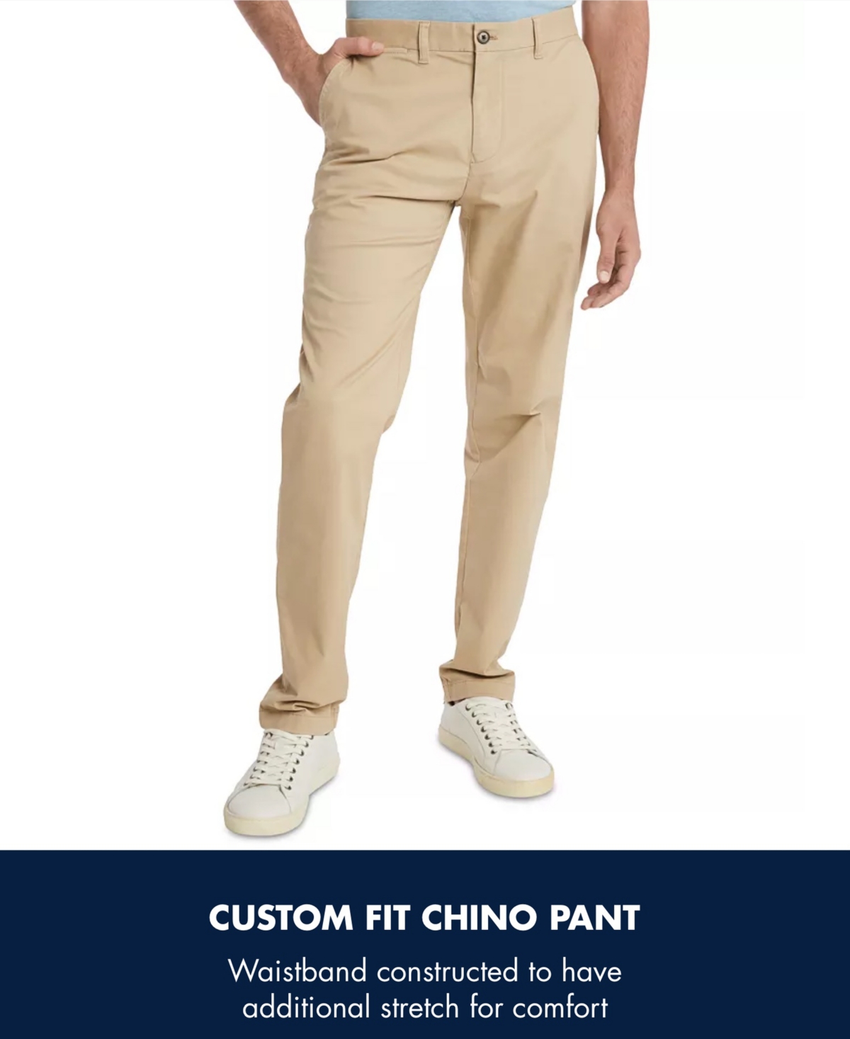 TOMMY HILFIGER MEN'S TH FLEX STRETCH REGULAR-FIT CHINO PANT 