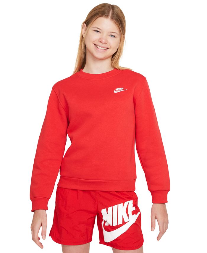 Nike Big Kids Sportswear - Classic-Fit Club Macy\'s Fleece Sweatshirt