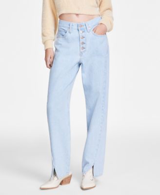 Levi's - Women's '94 Baggy Mid-Rise Slit-Hem Twisted Jeans