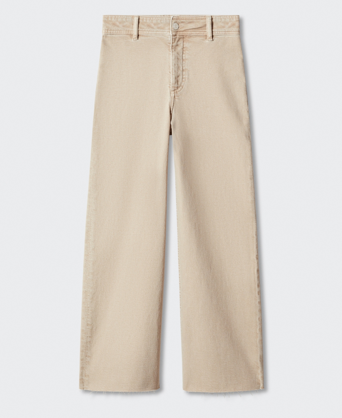 Mango Women's High Waist Culotte Jeans