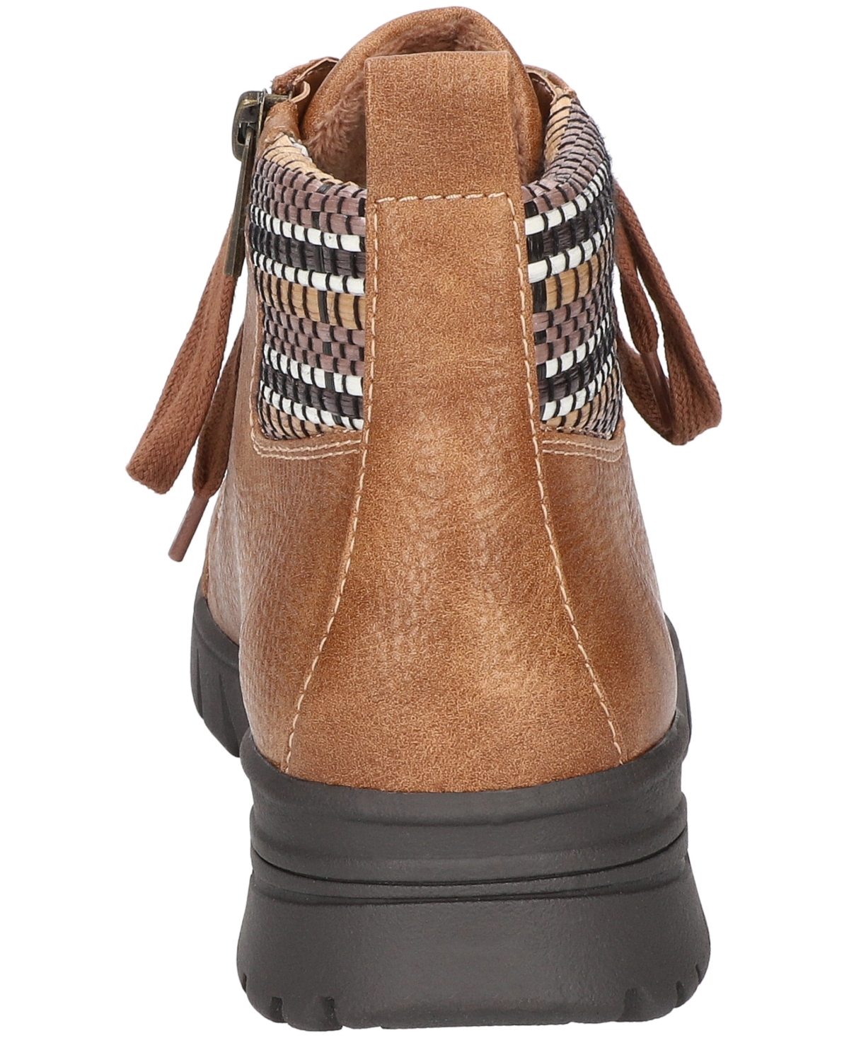 Easy Street Women's Nico Lace Up Detail Side Zip Booties