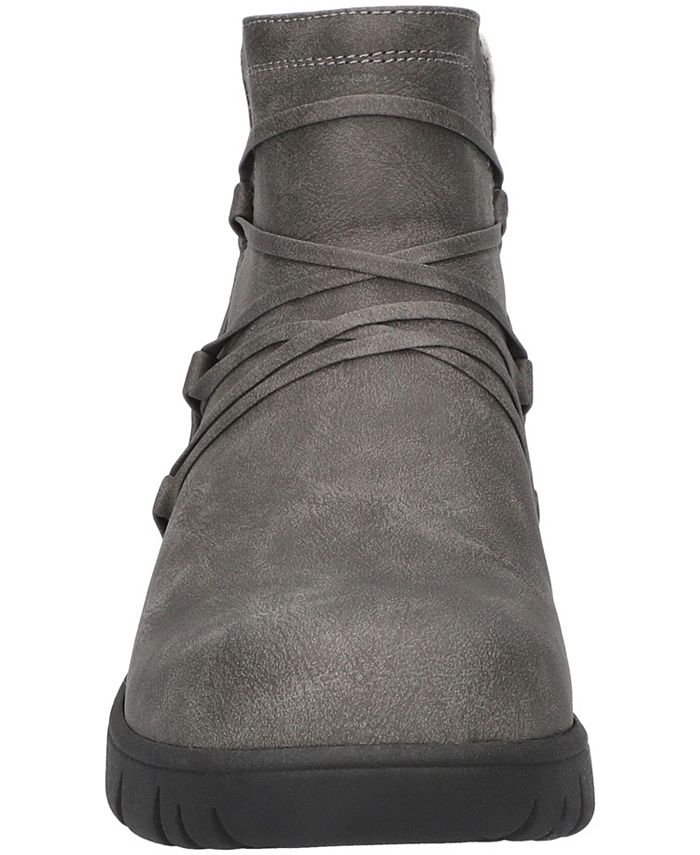 Easy Street Women's Stefani Strap Detail Ankle Boots - Macy's