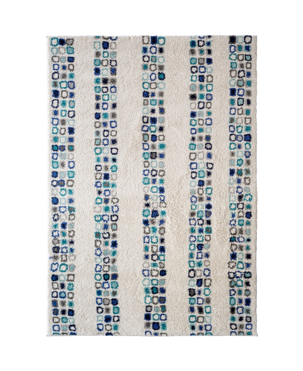 Capel Cobblestone 3840 5' x 8' Area Rug - Cream, Blue