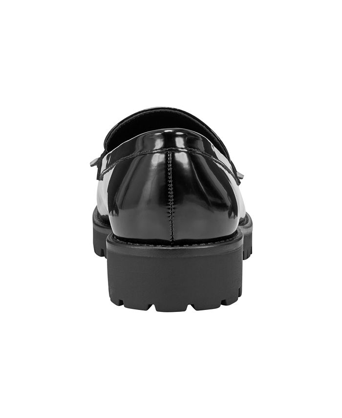 Bandolino Women's Florida Slip-On Kilt Detail Lug Sole Loafers - Macy's