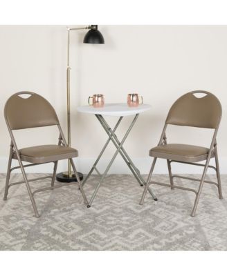 2 Pack Home & Office Easy-Carry Party Events Padded Folding Chair