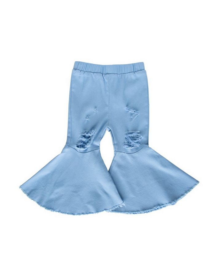Bailey's Blossoms Girl's Toddler Barbie Pleated Denim Bell Bottoms Macy's