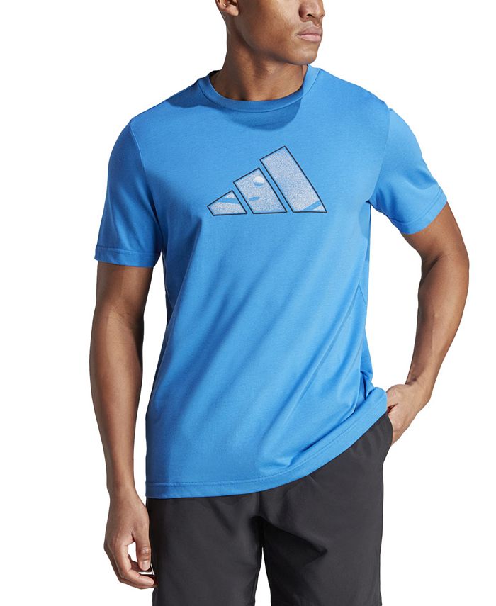 adidas Men's Moisture-Wicking Graphic-Print Logo T-Shirt - Macy's