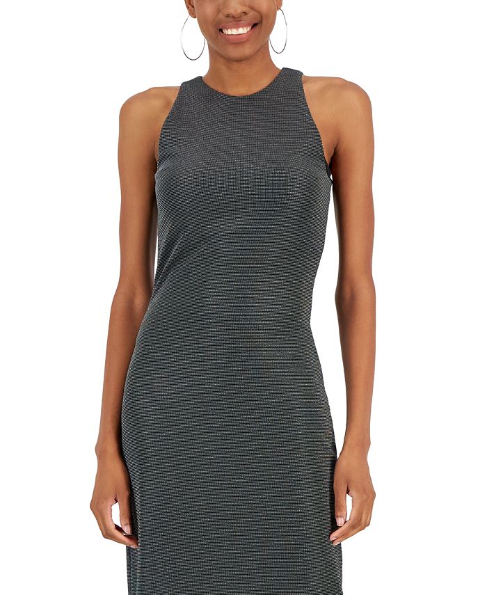 Kit & Sky Juniors' Metallic Bodycon Slip Dress Macy's