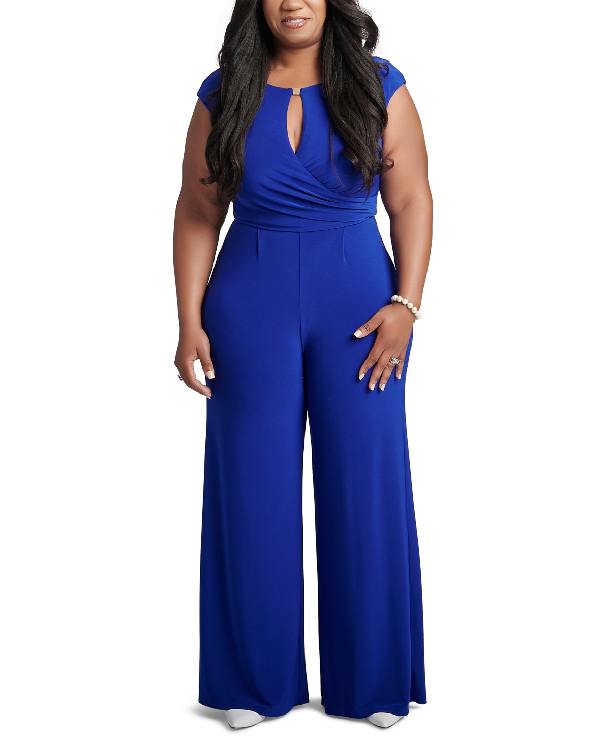 Kasper Women's Maryanne Wide-leg Jumpsuit In Royal ModeSens