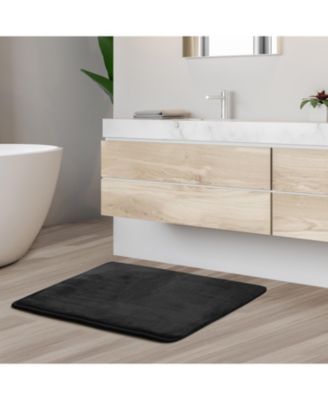 Ultra-Soft Plush Memory Foam Non-Slip Bath Rug, 17" x 24"
