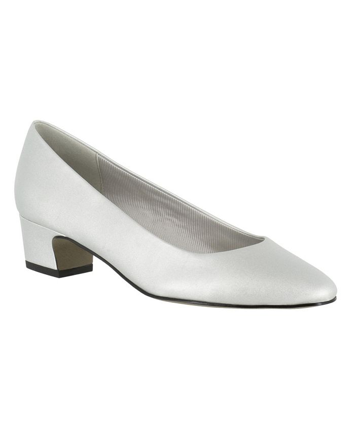 Easy Street Women's Easy Street Prim Pumps White Size 10 M