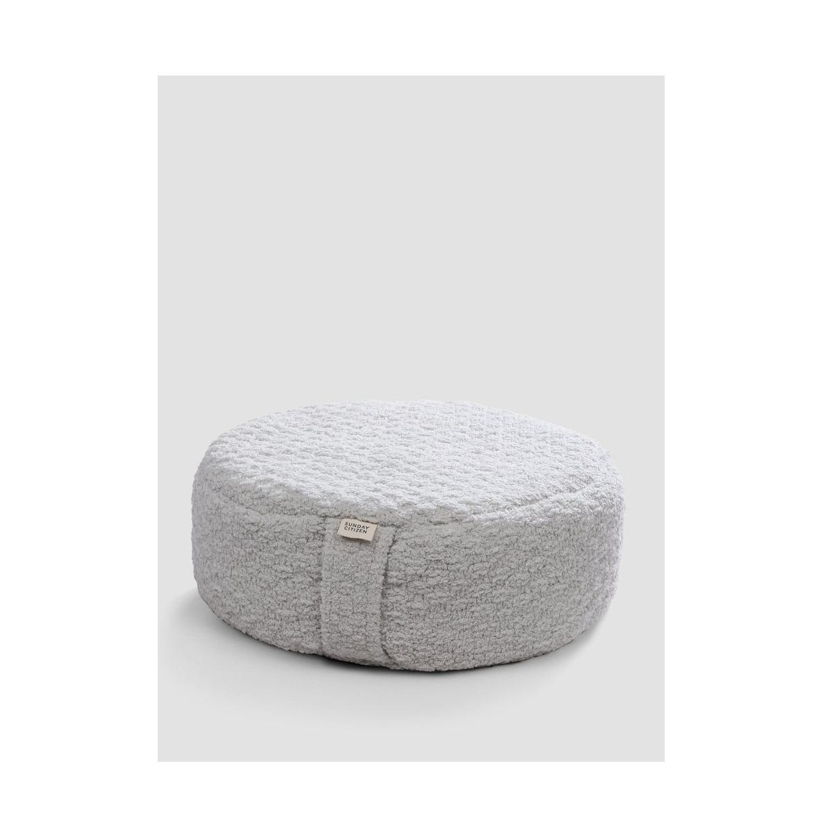 Sunday Citizen Meditation Pillow, 16" X 14" In Cloud Gray