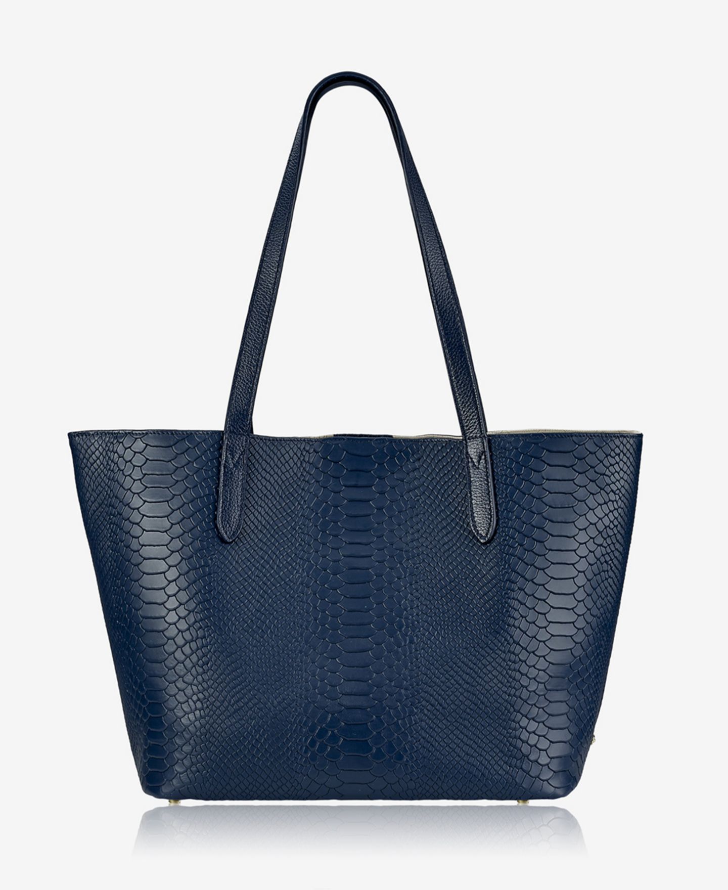 Женская сумка GiGi New York Teddie Extra-Large Leather, цвет: Тёмно-синий — фото 1
