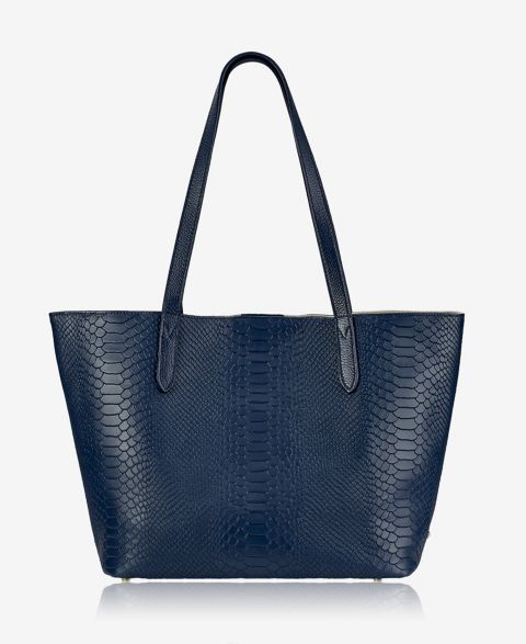 Женская сумка GiGi New York Teddie Extra-Large Leather, цвет: Тёмно-синий