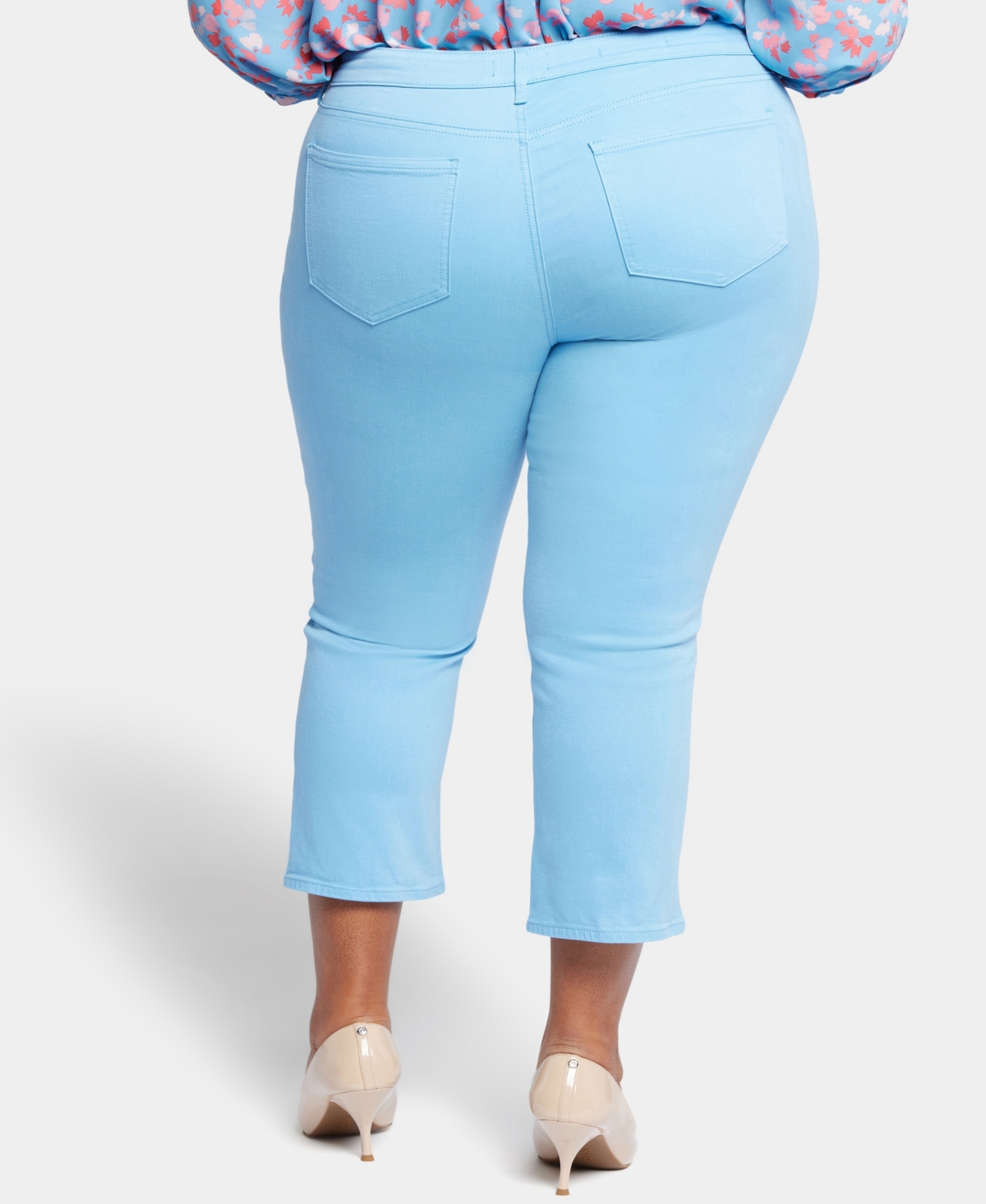 Nydj Marilyn Stripe Crop Straight Leg Jeans In Sandbar Stripe