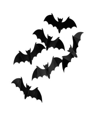 9.75' Gauze and Bats Halloween Decoration Kit, 7-Piece