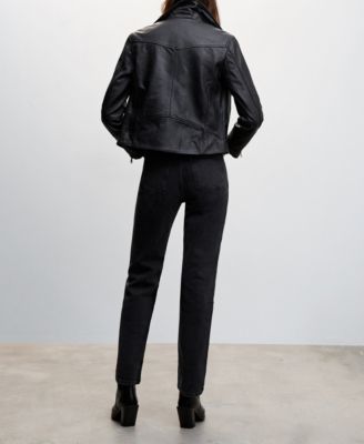Women's Leather Biker Jacket