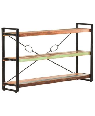 3-Tier Bookcase 55.1"x11.8"x31.5" Solid Reclaimed Wood