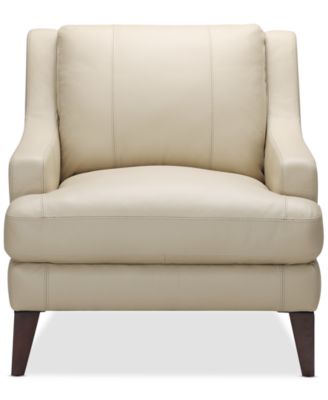 CLOSEOUT! Collyn 34" Modern Leather Chair, Created for Macy's