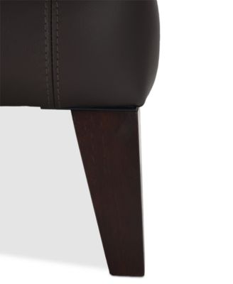 CLOSEOUT! Collyn 34" Modern Leather Chair, Created for Macy's