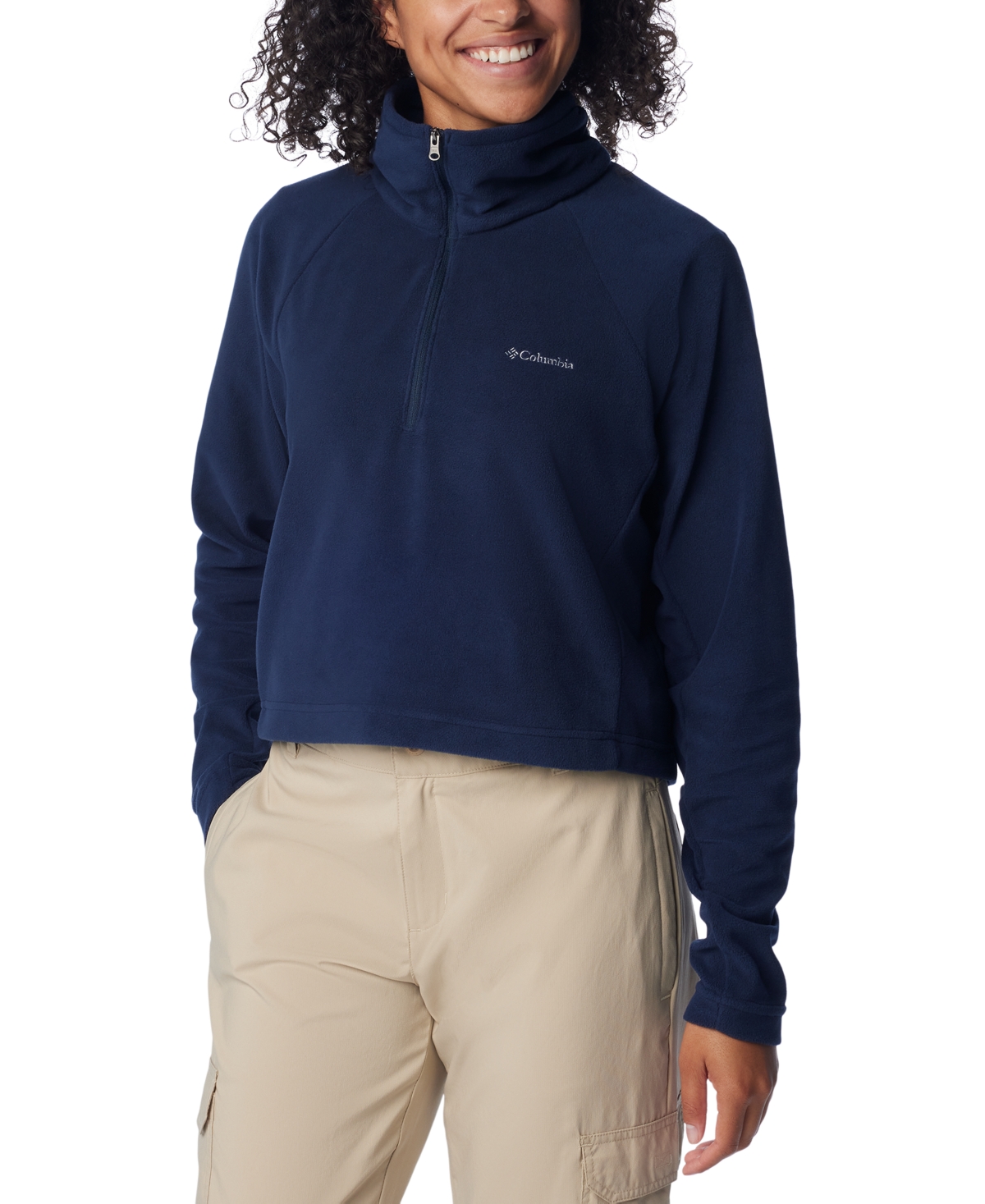 Columbia Women's Glacial Cropped Ii Sportswear Fleece 1/2-Zip Top
