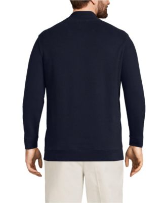 Big & Tall Bedford Rib Quarter Zip Sweater