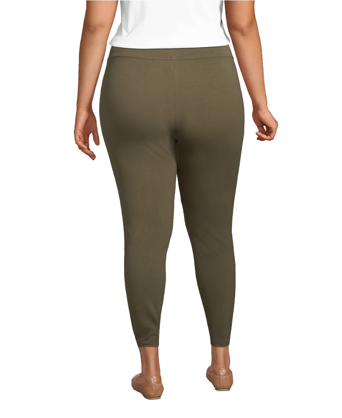 Lands' End Women's Starfish Mid Rise Knit Leggings