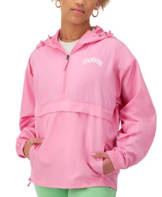 Champion - Women's Half-Zipper Hooded Packable Jacket