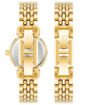 Women's Quartz Gold-Tone Alloy Watch 24mm Set