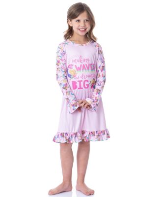 Barbie Mattel Girls' Making Waves Dreaming Kids Sleep Pajama Nightgown ...