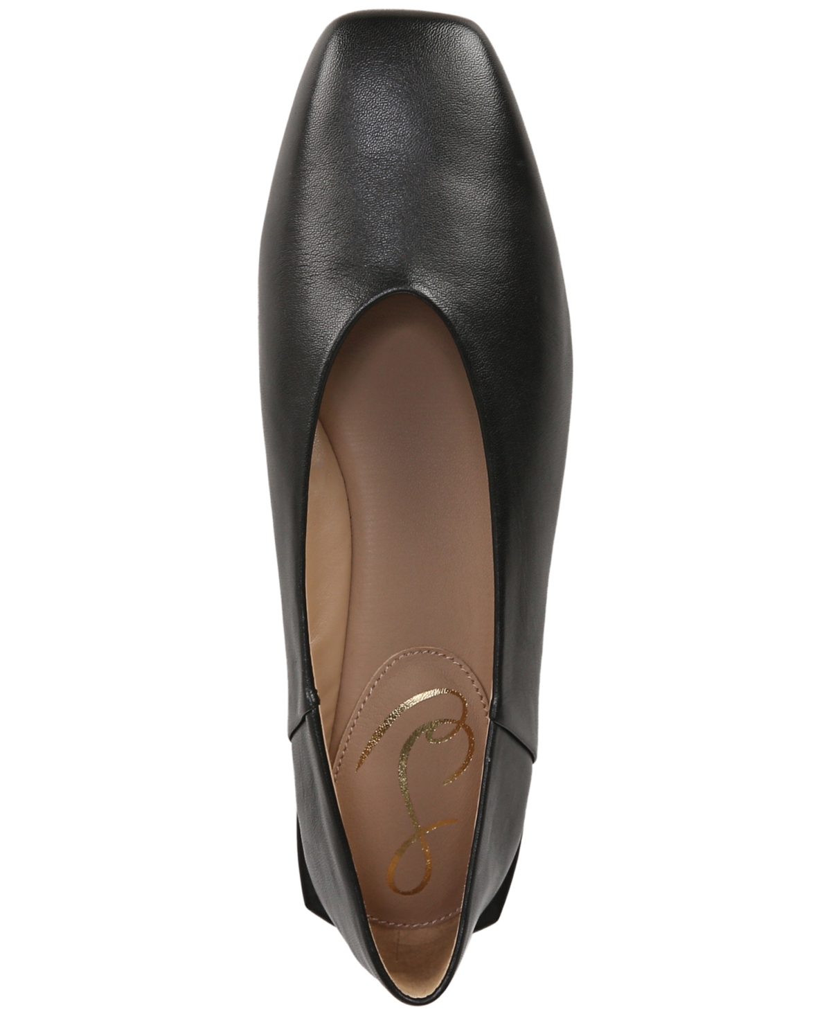 Sam Edelman Kasey Square Toe Ballet Flat Soft Silver Leather In Soft Silver Leather
