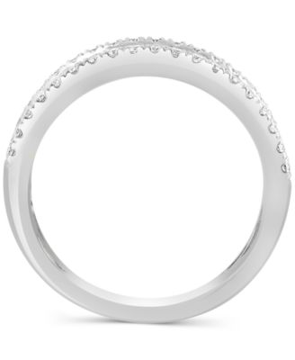 EFFY&reg; Diamond Baguette & Round Band (7/8 ct. t.w.) in 14k White Gold (Also available in 14k Gold)