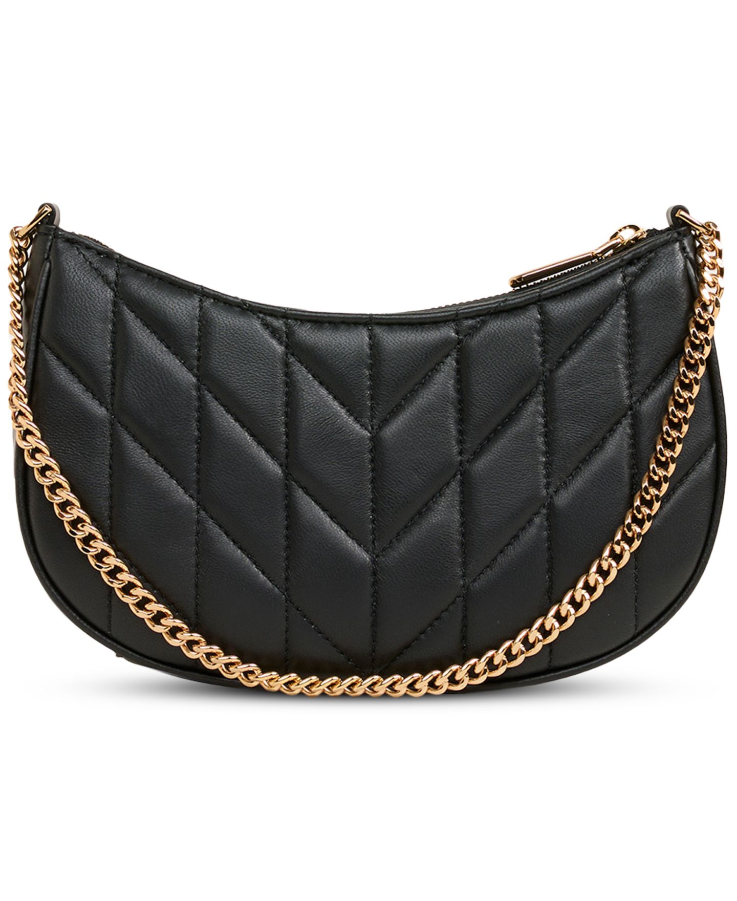 Женская сумка KARL LAGERFELD PARIS Lafayette Small Black Leather Demi, цвет: Чёрный / Золотой — фото 3
