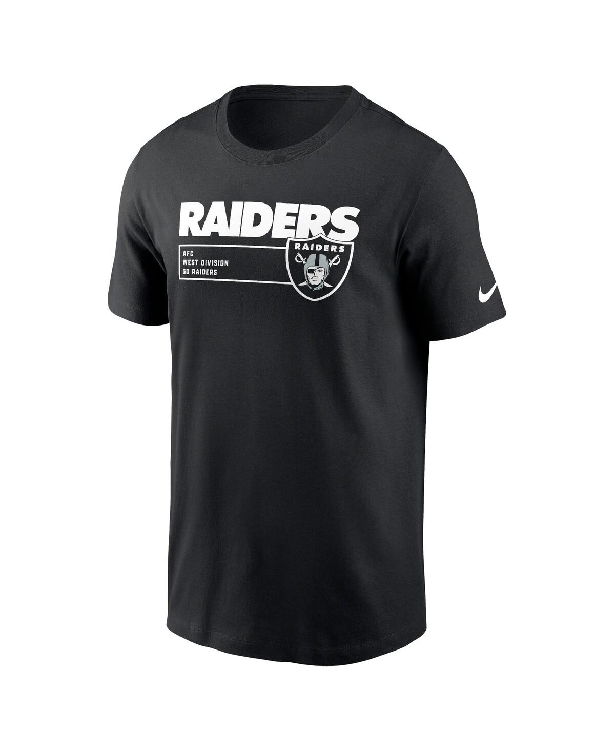 NIKE MEN'S NIKE BLACK LAS VEGAS RAIDERS DIVISION ESSENTIAL T-SHIRT