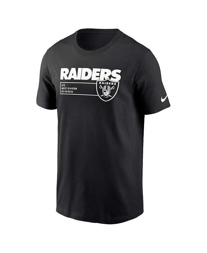 Nike Men's Black Las Vegas Raiders Division Essential T-shirt - Macy's