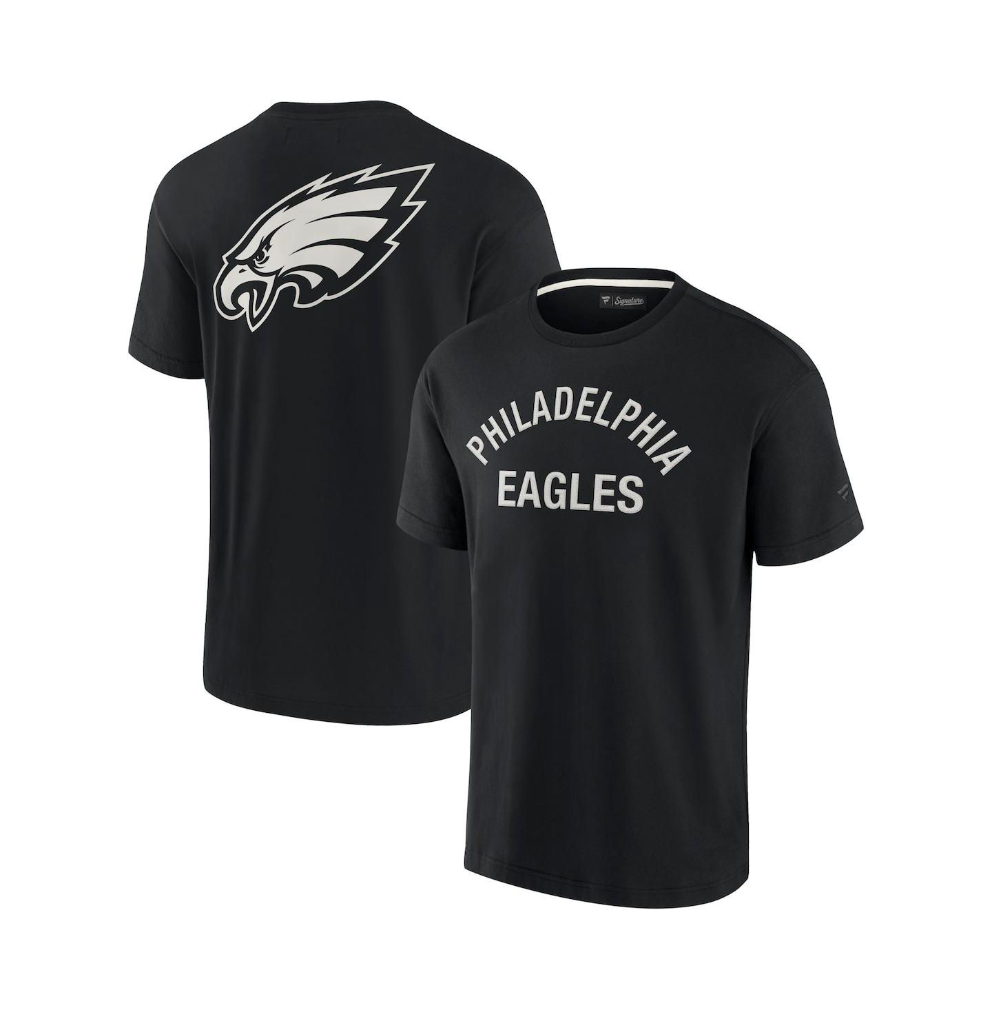 Футболка Fanatics Signature Black Philadelphia Eagles Super Soft Short Sleeve — фото 2