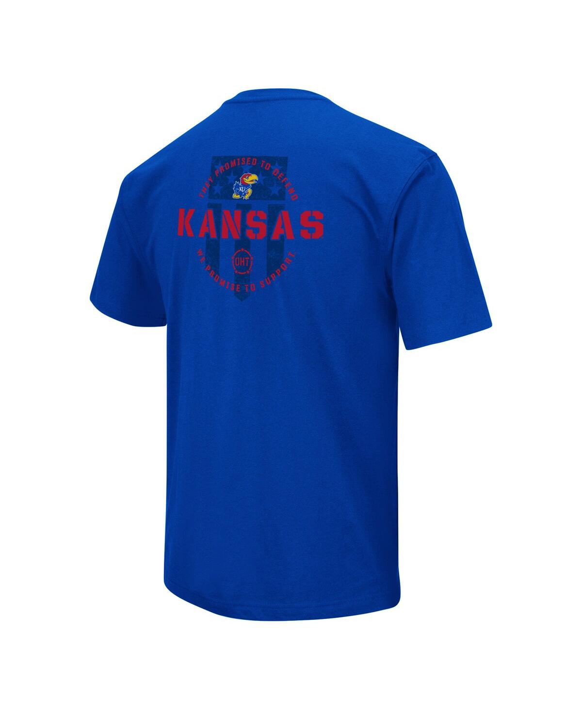 Shop Colosseum Men's  Royal Kansas Jayhawks Oht Military-inspired Appreciation T-shirt