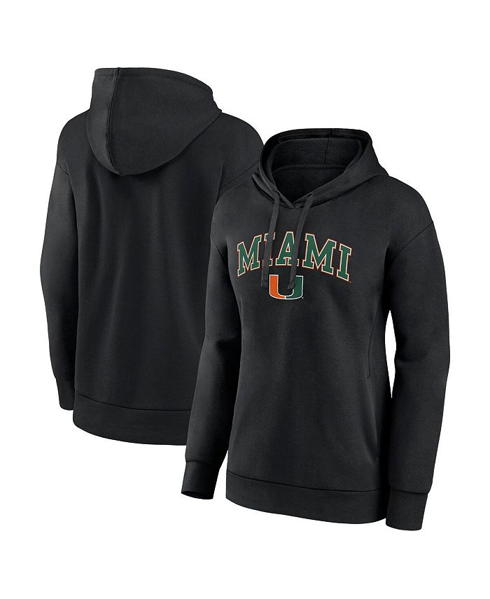 Black miami hurricanes hoodie new arrivals