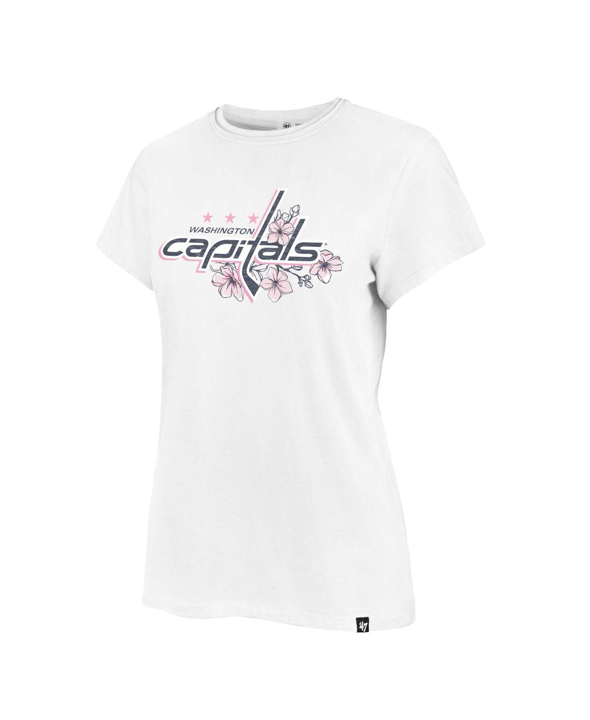 47 Washington Capitals Women's White Cherry Blossom Frankie T-Shirt