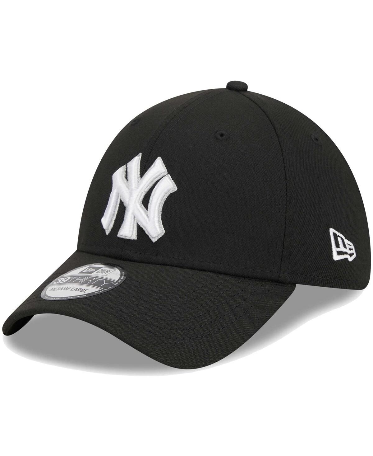 Мужская черная кепка New York Yankees с логотипом 39-го размера Flex