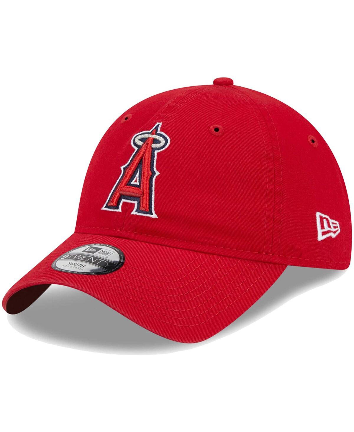 New Era Little Boys And Girls  Red Los Angeles Angels Team 9twenty Adjustable Hat In Red