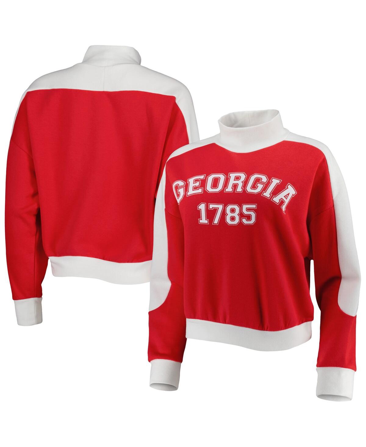 Gameday Couture Crimson Oklahoma Sooners Make It A Mock Sporty Pullover Sweatshirt In Red