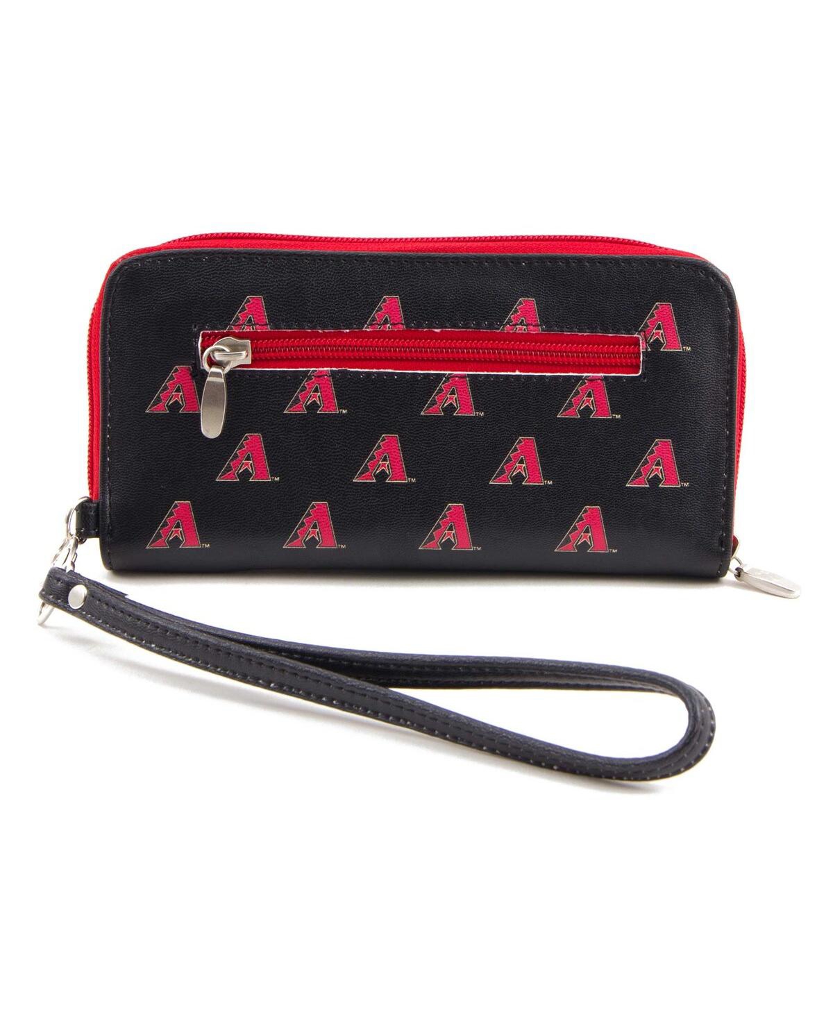 Shop Eagles Wings Women's Arizona Diamondbacks Zip-around Wristlet Wallet In Black