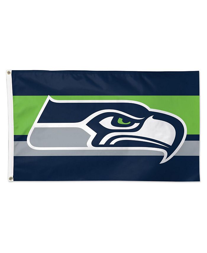 WinCraft Bandierina Pieghettata Seattle Seahawks, 1,2m X 60cm, In Poliestere 200D, Con Occhielli E Toppa Cucita, Ufficiale NFL - 2