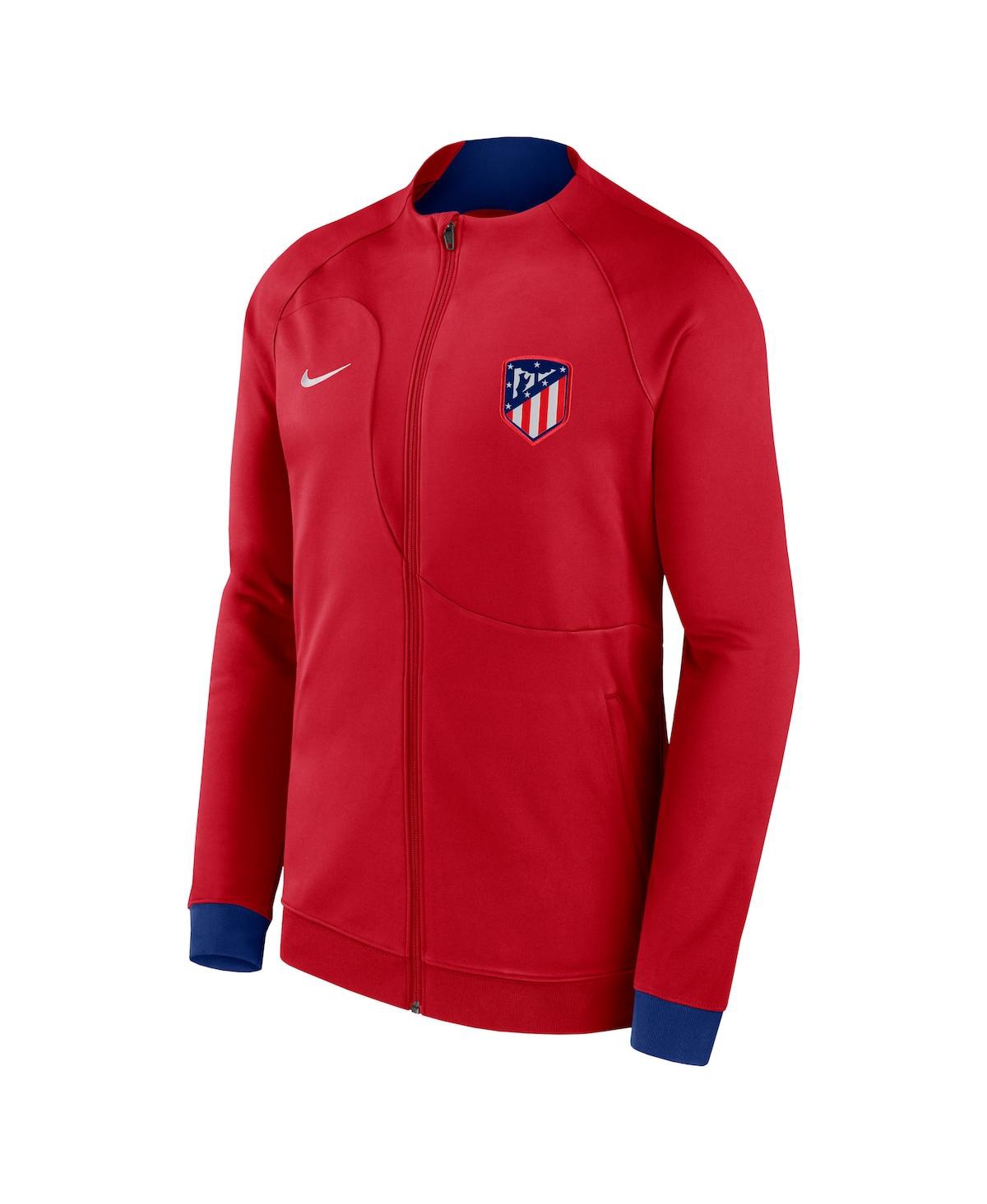Men's NikeAtletico de Madrid Academy Pro Anthem Raglan Performance Full-Zip Jacket - Red