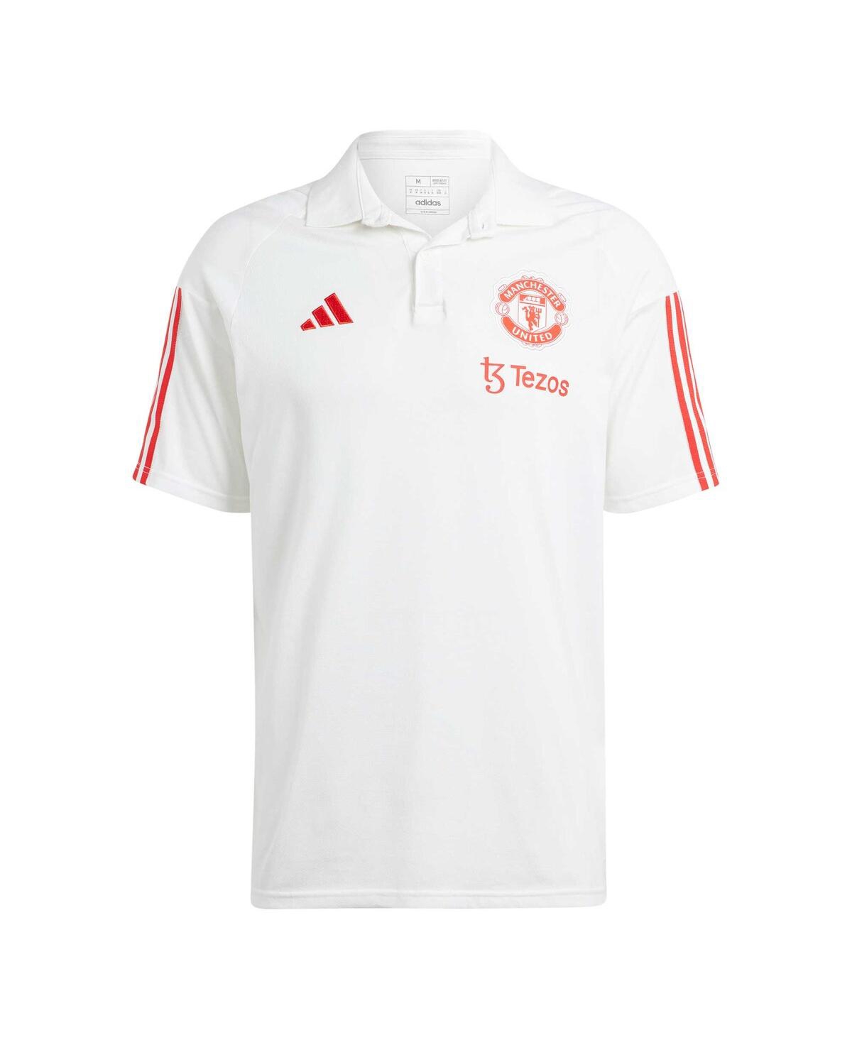 Men's adidas White Manchester United 2023/24 On-Field Training Polo Shirt - White